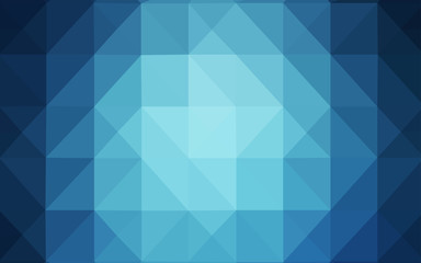 Fototapeta premium Light BLUE vector abstract polygonal template.