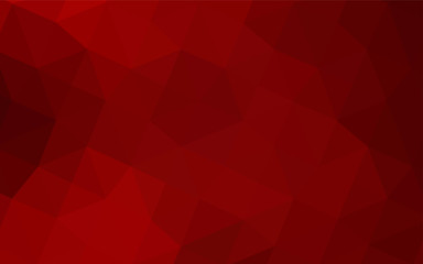 Dark Red vector polygonal background.