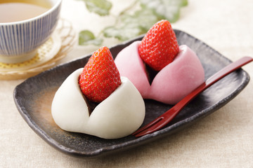 いちご大福　Strawberry daihuku