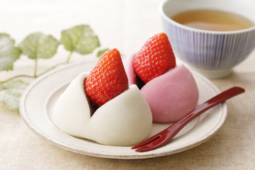 いちご大福　Strawberry daihuku