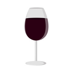 Isolated wine glass icon