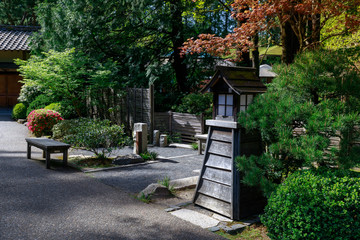 Beautiful Japanese Garden in Portland at spring season