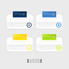 Vector info graphic diagram design