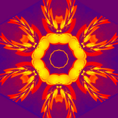 A creative colorful mandala, sacred geometry, abstract kaleidoscope wallpaper. Digital ethnic fractal artwork. Stylish and symmetric graphic design that is great for textile or print decoration.