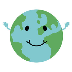 Happy globe image
