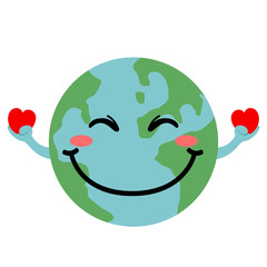 Obraz premium Happy globe image