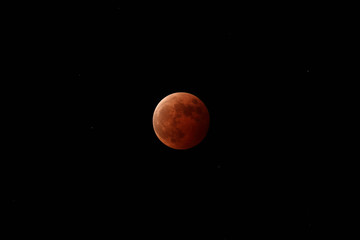 皆既月食　total lunar eclipse