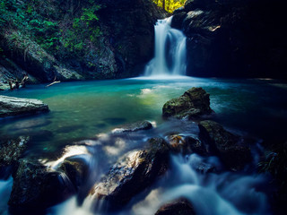 Fototapeta na wymiar Sengan Falls at Hamamatsu