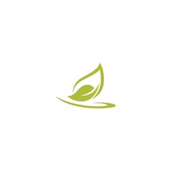 Leaf Nature Organic Creative Minimalist Logo