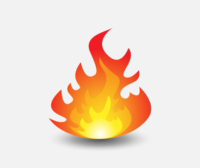 Fire. Icon illustration for design.