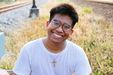 Brown Skin South East Asian Man Is Christian 