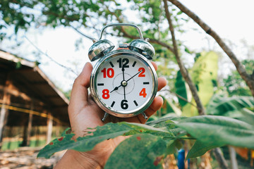 An Alarm Clock Set To 8 AM to Represent Time That People Going to Work