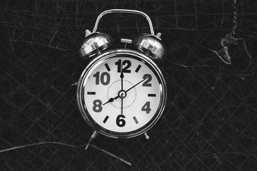 An Alarm Clock Set To 8 AM to Represent Time That People Going to Work