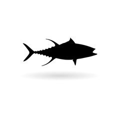 Fototapeta premium Fish or seafood icon for food apps and websites