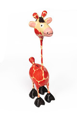 giraffe paper mache made from recycle paper to save environment