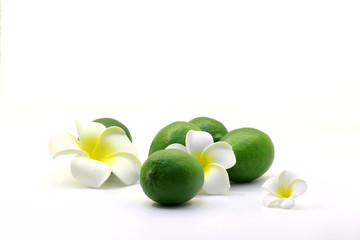 Tropical fresh and delicious lime objects