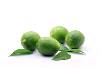 Tropical fresh and delicious lime objects