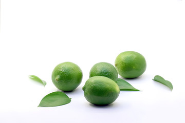 Tropical fresh and delicious lime objects