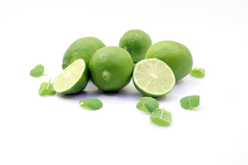 Tropical fresh and delicious lime objects
