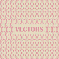 Seamless pink hexagon pattern