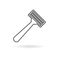 Razor line icon