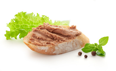 Sandwich with meat pate