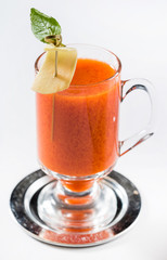 winter drink with ginger