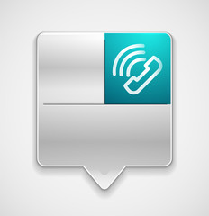 Vector phone support web button