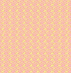 abstract geometric background. simple yellow and pink shapes. vector seamless pattern