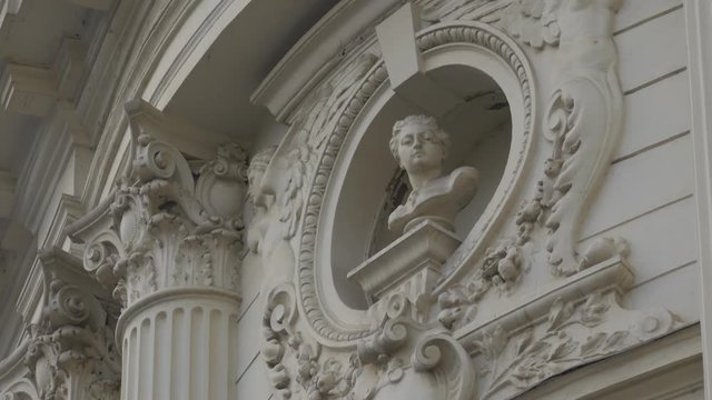 Sculptures on a building,