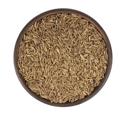 Fototapeta na wymiar Cumin seeds or caraway isolated on white background