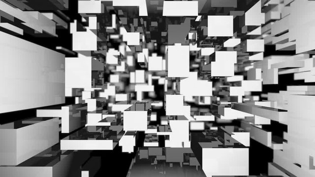 Abstract geometric background. Seamless loop