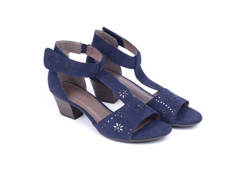 Nice woman shoes isolated on white