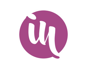 purple circle initial typography typeface typeset logotype alphabet image vector icon