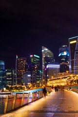 Fototapeta na wymiar Skyline and business district of Singapore