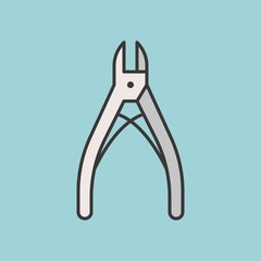 Cuticle clipper, Personal care product filled outline icon