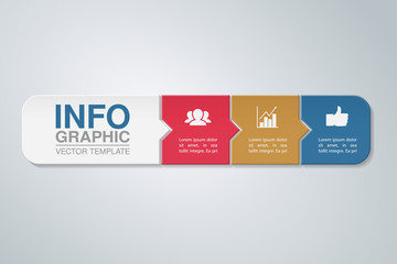 Vector infographic template for diagram, graph, presentation, chart, business concept with 3 options.