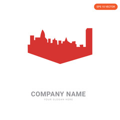 Fototapeta premium charlotte skyline company logo design