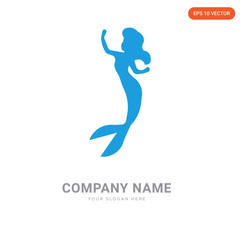 little mermaid company logo design