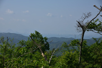 Fototapeta na wymiar 日本の岡山の山の景色