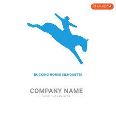 bucking horse company logo design