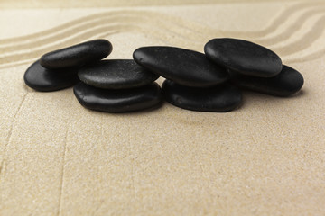 zen garden meditation stone background