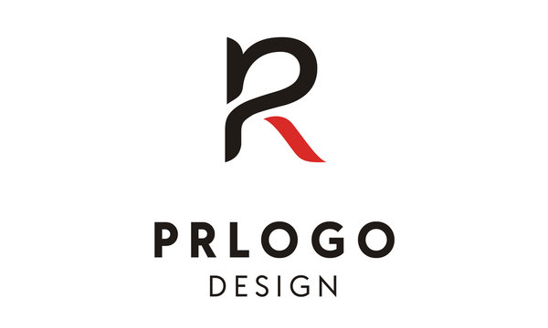 Initials Letter PR RP Monogram logo design inspiration