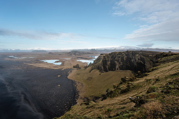 Fantastic black beach in southern Iceland