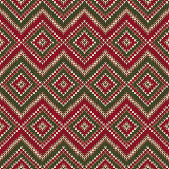 Abstract Seamless Knitting Pattern. Christmas Sweater Design. Wool Knit Texture Imitation