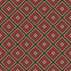 Abstract Seamless Knitting Pattern. Christmas Sweater Design. Wool Knit Texture Imitation