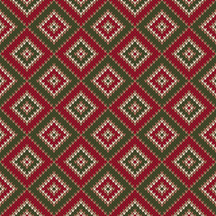 Abstract Seamless Knitting Pattern. Christmas Sweater Design. Wool Knit Texture Imitation