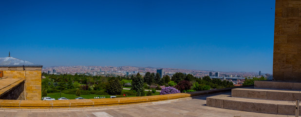 View from the monumantal tomb to the city of Ankara