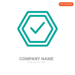 Checked company logo design