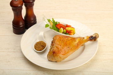 Roast turkey leg
